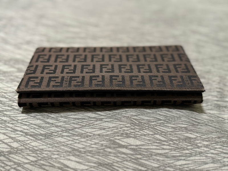 中古Fendi老花長夾/發財錢包/芬迪長夾/Fendi深棕色長夾/Fendi長錢包/芬迪中古長夾/Fendi中古長夾/老花長夾/咖啡色長夾/布面長夾-15