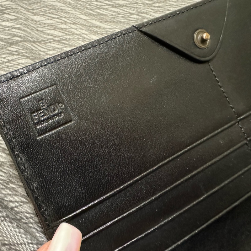 中古Fendi老花長夾/發財錢包/芬迪長夾/Fendi深棕色長夾/Fendi長錢包/芬迪中古長夾/Fendi中古長夾/老花長夾/咖啡色長夾/布面長夾-34