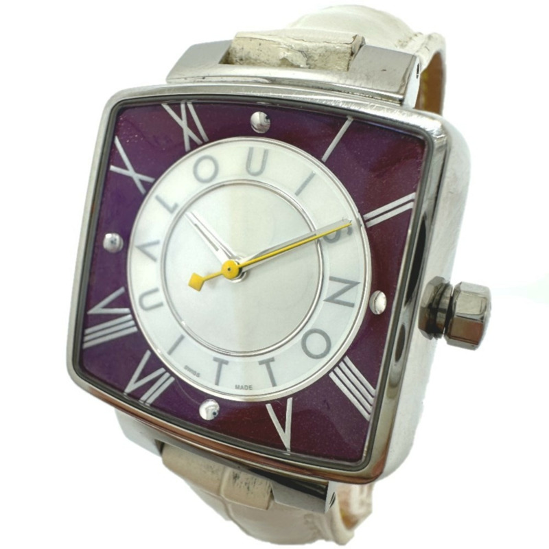 路易威登 Q221J Magic Speedy 石英腕錶,不鏽鋼材質,女士款,銀色-0