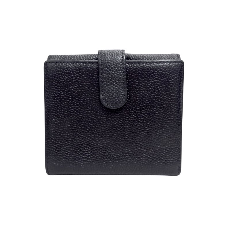 CHANEL CC 荔枝皮 銀包-7