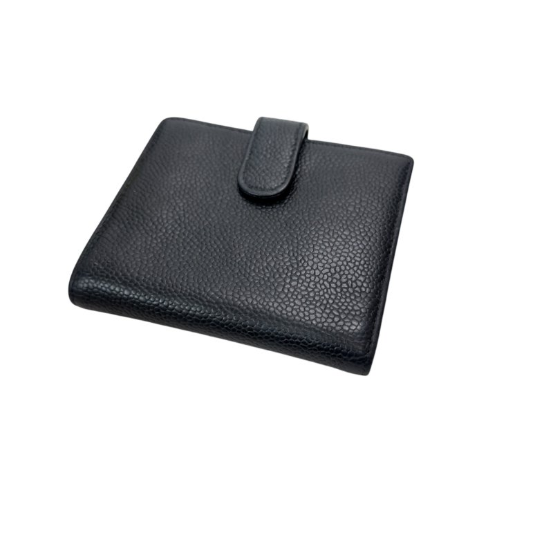 CHANEL CC 荔枝皮 銀包-9