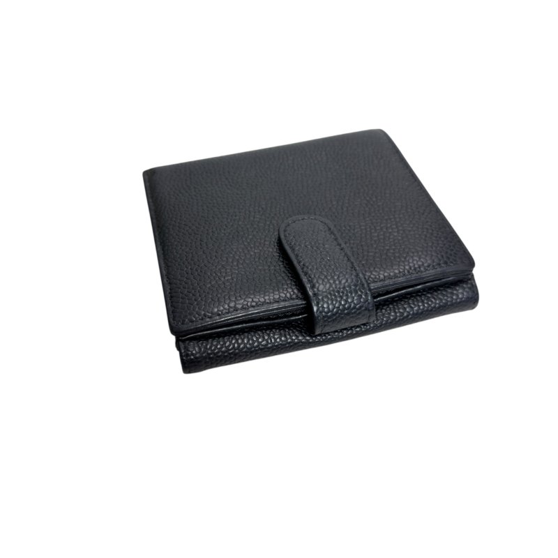 CHANEL CC 荔枝皮 銀包-10