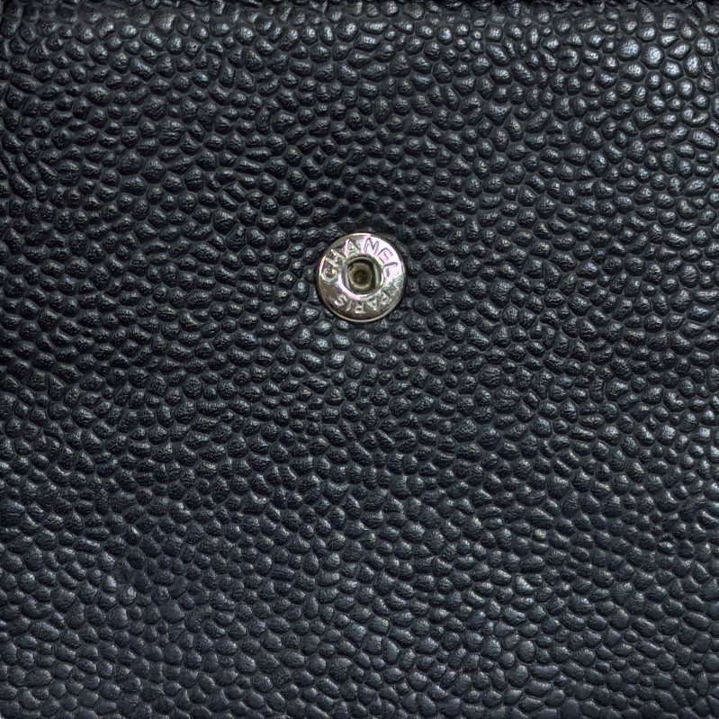 CHANEL CC 荔枝皮 銀包-16