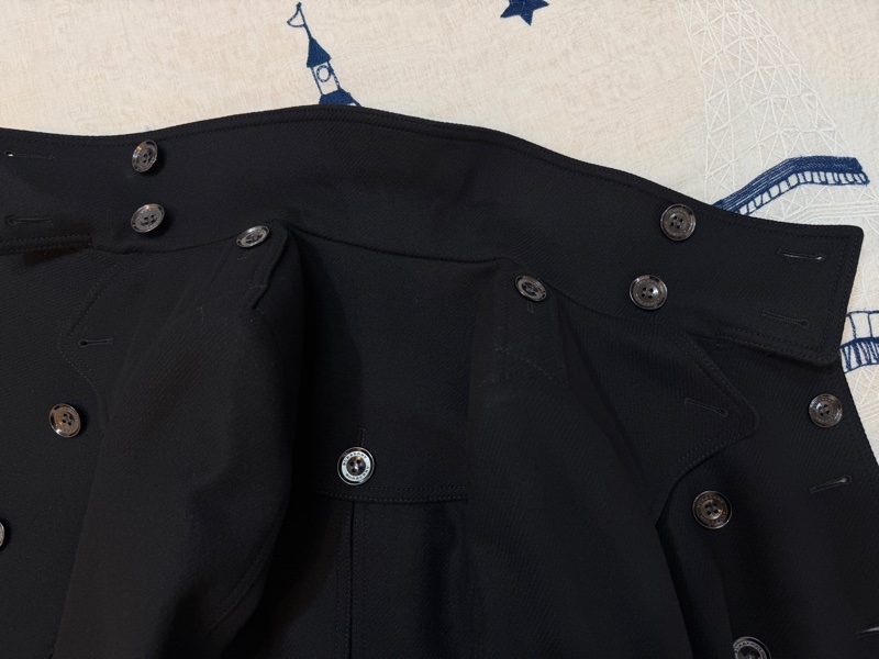 BURBEERRY英國黑色羊毛大衣UK4-9