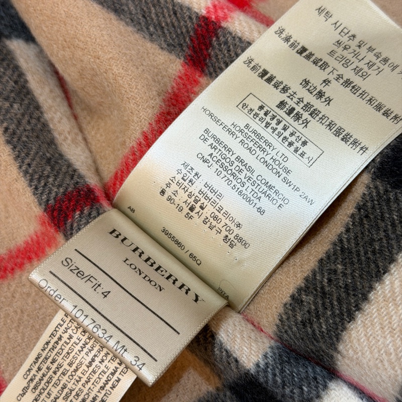 BURBERRY英國經典格紋內搭背心UK4-11