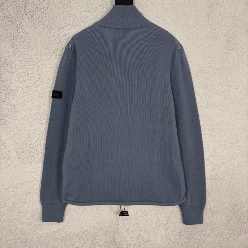 Dior • 滿版老花暗紋針織拼接羽絨夾克 全新有原吊牌✔️-1