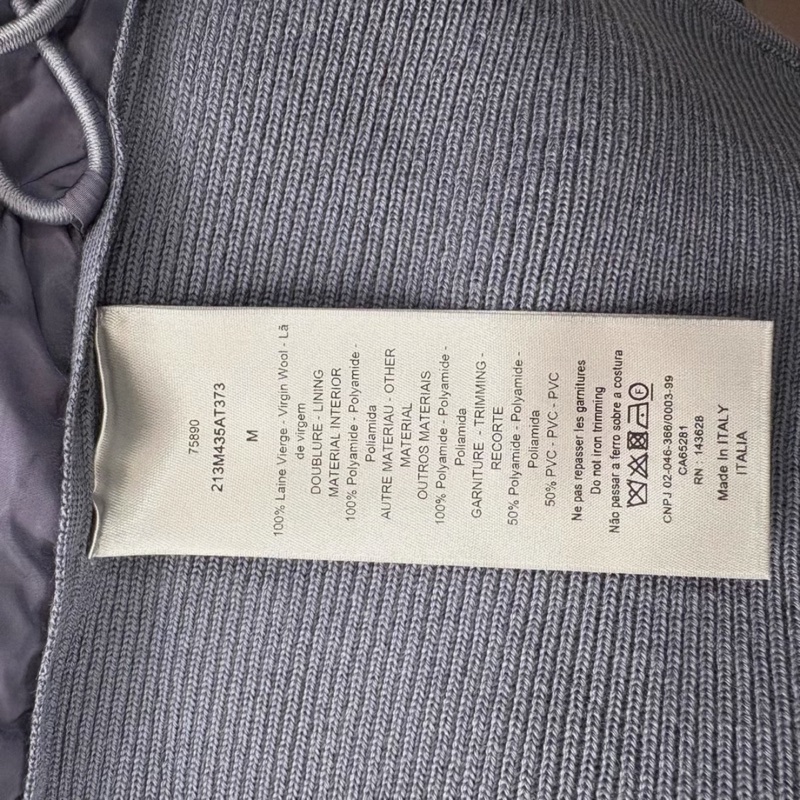 Dior • 滿版老花暗紋針織拼接羽絨夾克 全新有原吊牌✔️-3