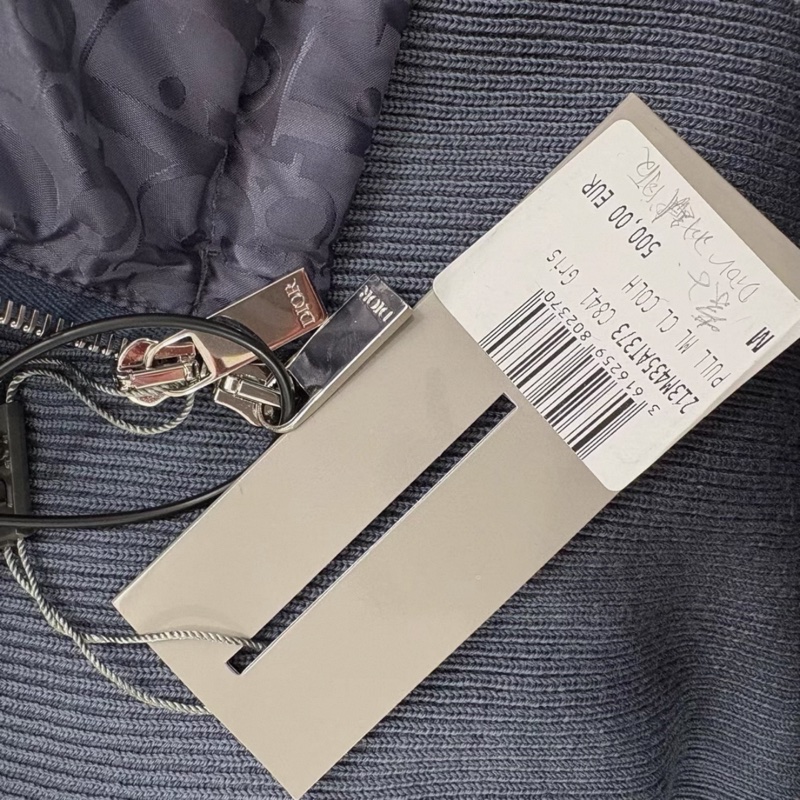 Dior • 滿版老花暗紋針織拼接羽絨夾克 全新有原吊牌✔️-6