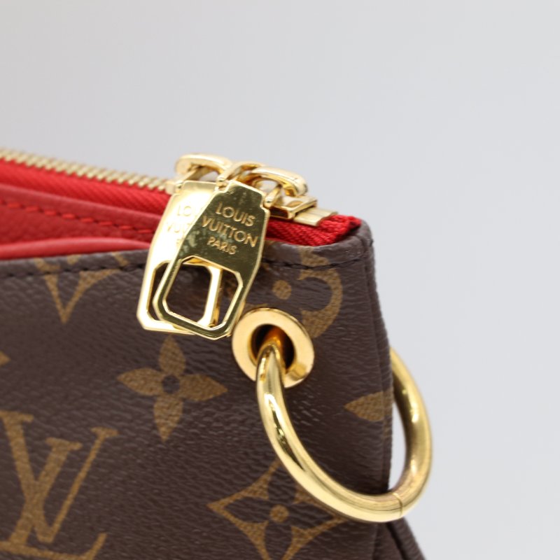 Louis Vuitton 路易威登 Pallas MM 帆布 牛皮 肩背 托特包-5