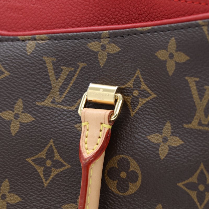 Louis Vuitton 路易威登 Pallas MM 帆布 牛皮 肩背 托特包-6