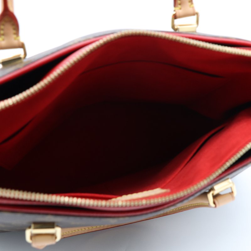 Louis Vuitton 路易威登 Pallas MM 帆布 牛皮 肩背 托特包-12