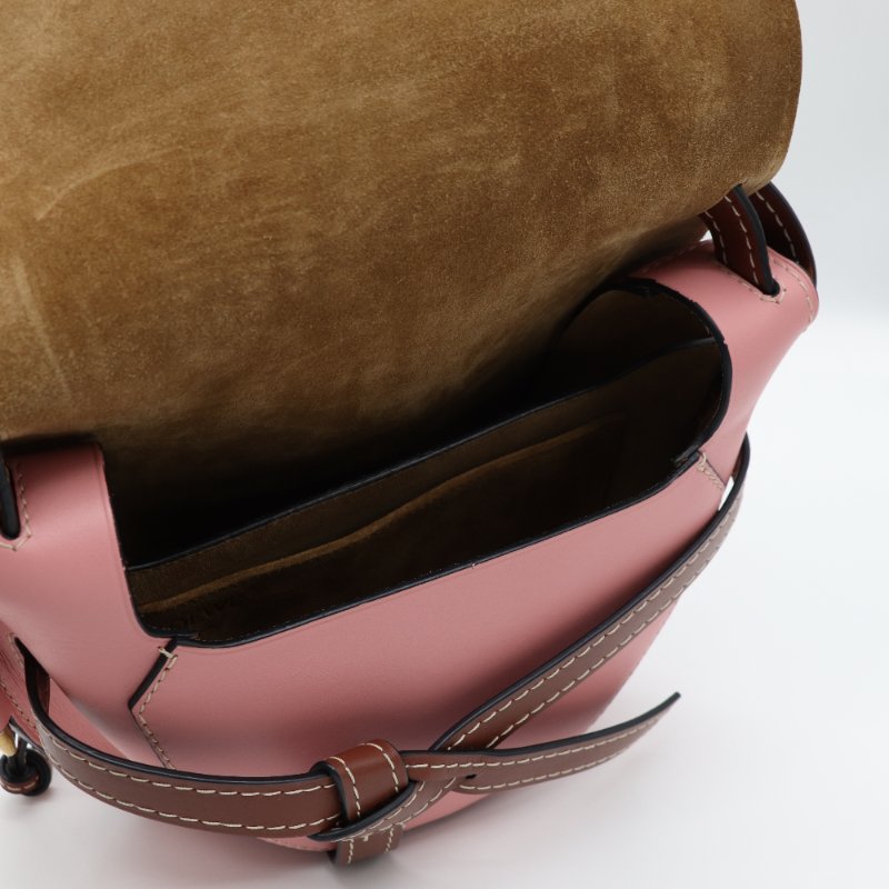 Loewe 羅威 Gate Small 撞色 牛皮斜背包 馬鞍包-8