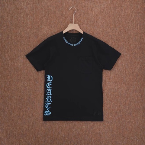 Chrome Hearts • 克羅心側邊藍色梵文T-Shirt
