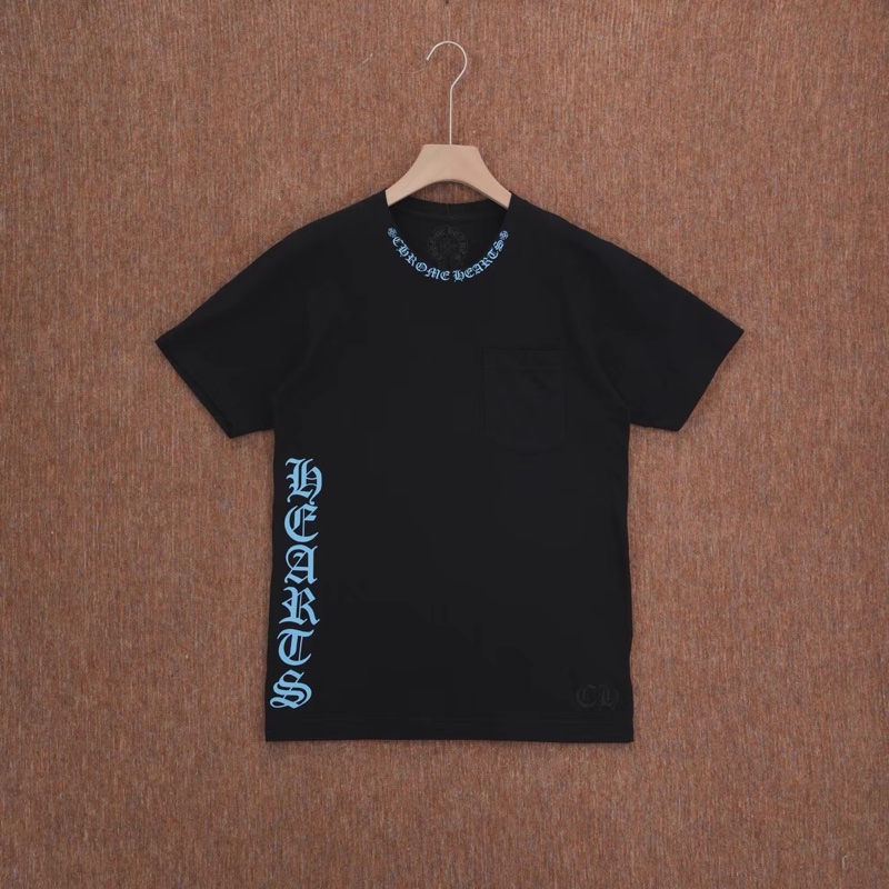 Chrome Hearts • 克羅心側邊藍色梵文T-Shirt-0