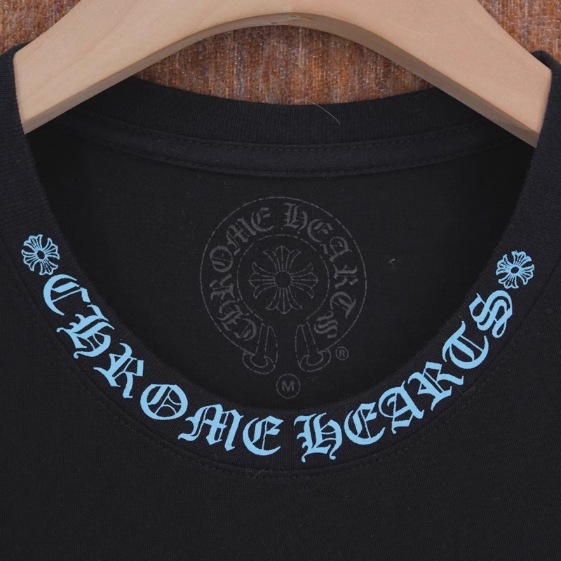 Chrome Hearts • 克羅心側邊藍色梵文T-Shirt-2