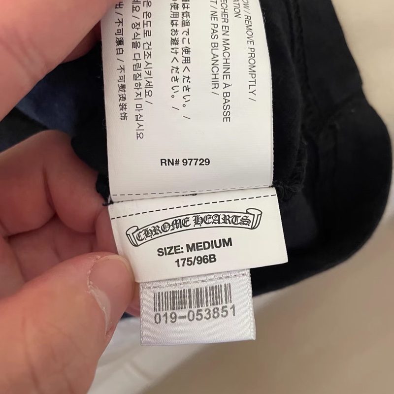 Chrome Hearts • 克羅心側邊藍色梵文T-Shirt-2