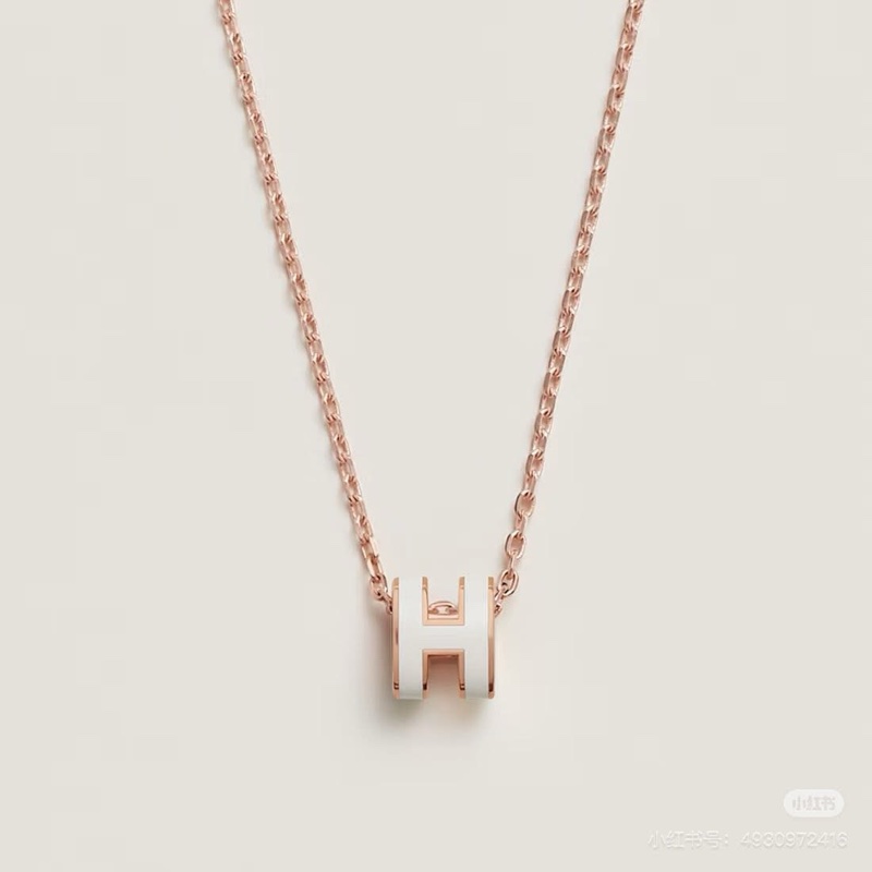 全新Hermes mini pop h項鍊 白色-0