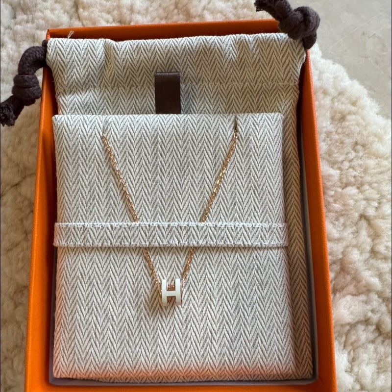 全新Hermes mini pop h項鍊 白色-2