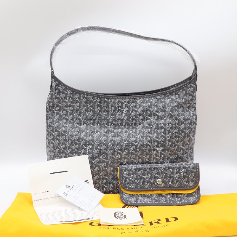 Goyard 戈雅 Bohème 灰色 帆布 Hobo 包-0
