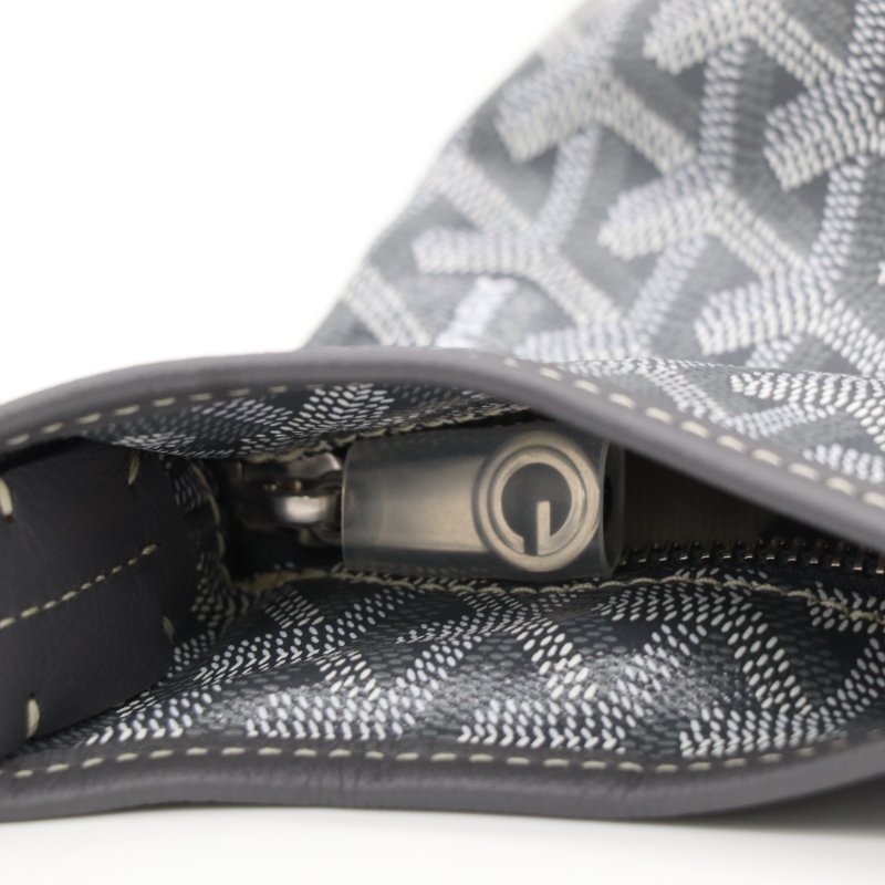 Goyard 戈雅 Bohème 灰色 帆布 Hobo 包-12