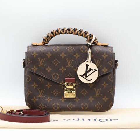 Louis Vuitton 路易威登 Monogram Pochette Metis 帆布 金扣手 挽肩背兩用袋