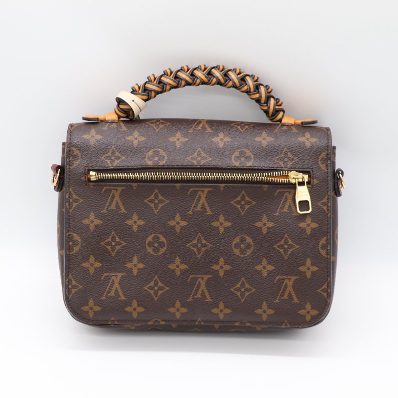Louis Vuitton 路易威登 Monogram Pochette Metis 帆布 金扣手 挽肩背兩用袋-2