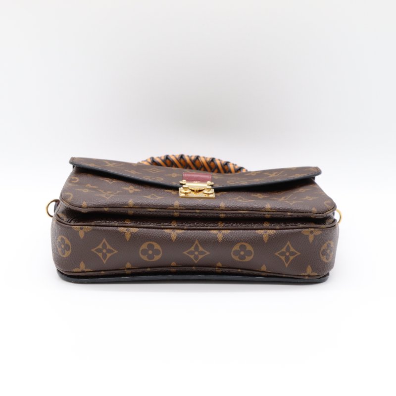 Louis Vuitton 路易威登 Monogram Pochette Metis 帆布 金扣手 挽肩背兩用袋-3