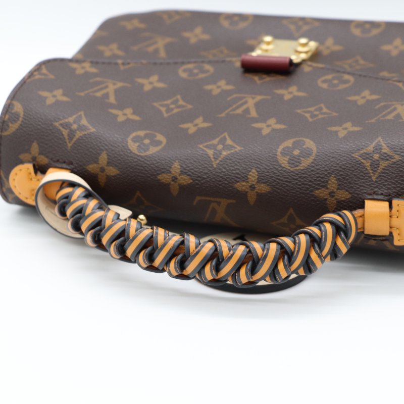 Louis Vuitton 路易威登 Monogram Pochette Metis 帆布 金扣手 挽肩背兩用袋-4