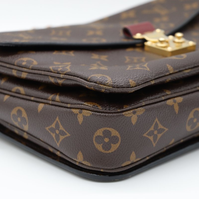 Louis Vuitton 路易威登 Monogram Pochette Metis 帆布 金扣手 挽肩背兩用袋-5