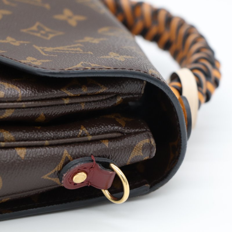 Louis Vuitton 路易威登 Monogram Pochette Metis 帆布 金扣手 挽肩背兩用袋-7