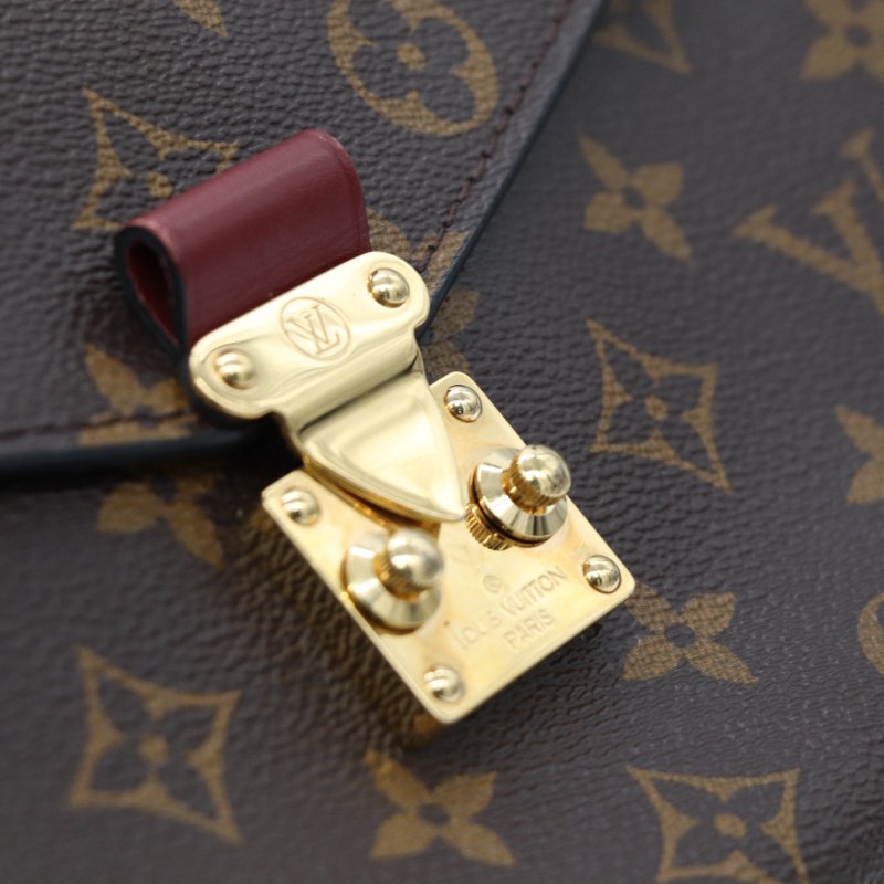 Louis Vuitton 路易威登 Monogram Pochette Metis 帆布 金扣手 挽肩背兩用袋-10