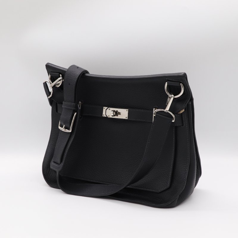 Hermès 愛馬仕 Jypsière 吉普賽 黑色 小牛皮 肩背包 斜背包-1