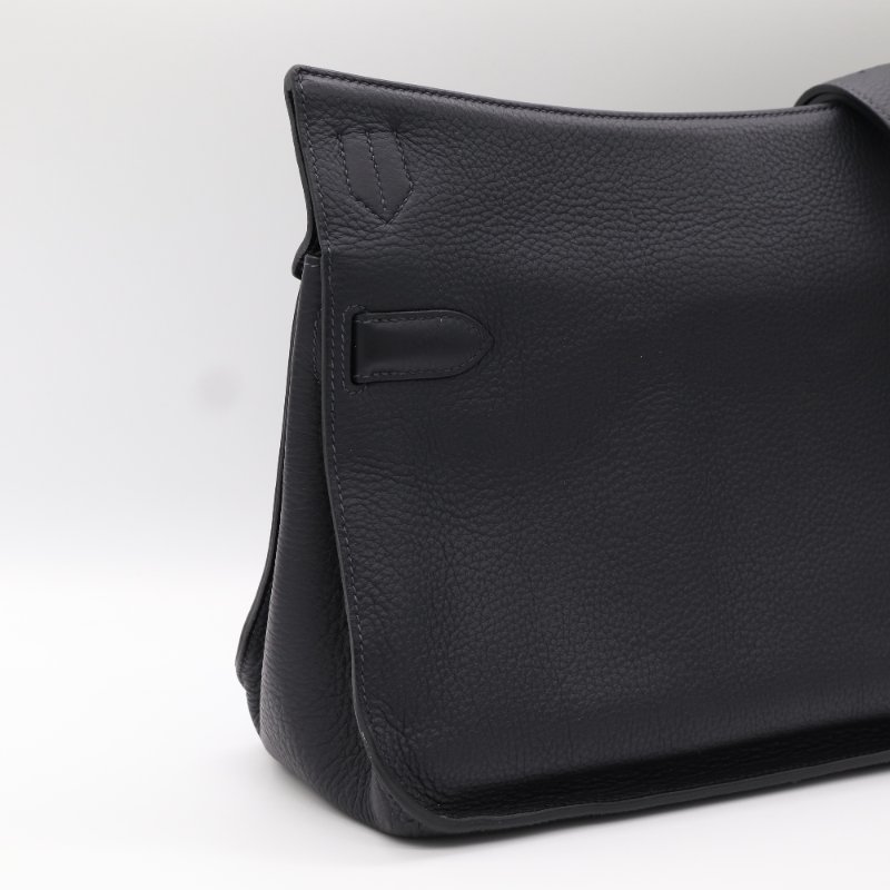 Hermès 愛馬仕 Jypsière 吉普賽 黑色 小牛皮 肩背包 斜背包-2