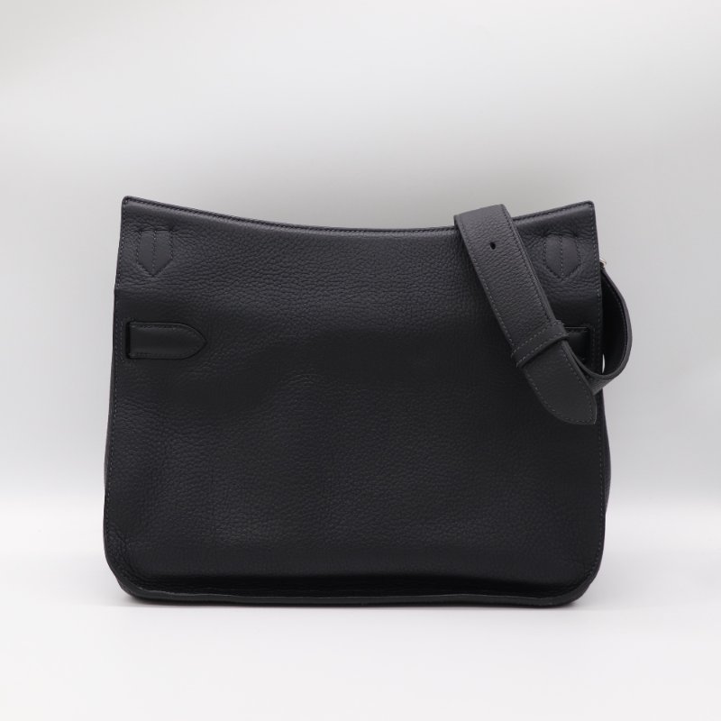 Hermès 愛馬仕 Jypsière 吉普賽 黑色 小牛皮 肩背包 斜背包-3