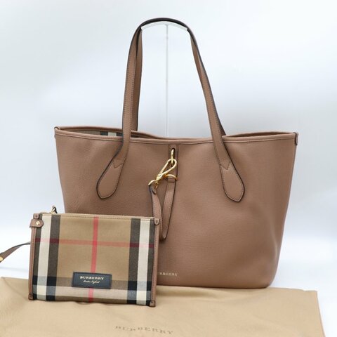 Burberry 巴寶莉 Honeybrook 奶茶色 牛皮 托特包 肩背包