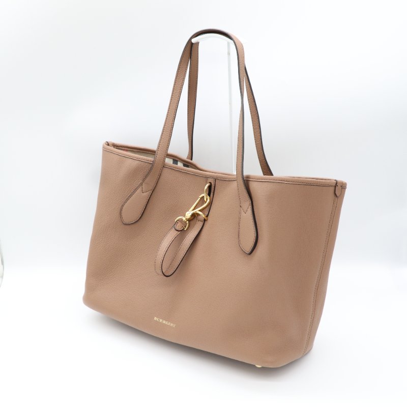 Burberry 巴寶莉 Honeybrook 奶茶色 牛皮 托特包 肩背包-2