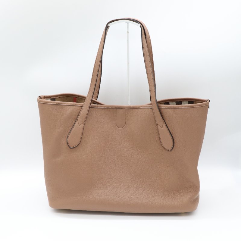 Burberry 巴寶莉 Honeybrook 奶茶色 牛皮 托特包 肩背包-3