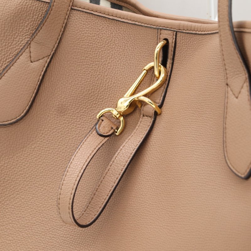 Burberry 巴寶莉 Honeybrook 奶茶色 牛皮 托特包 肩背包-7