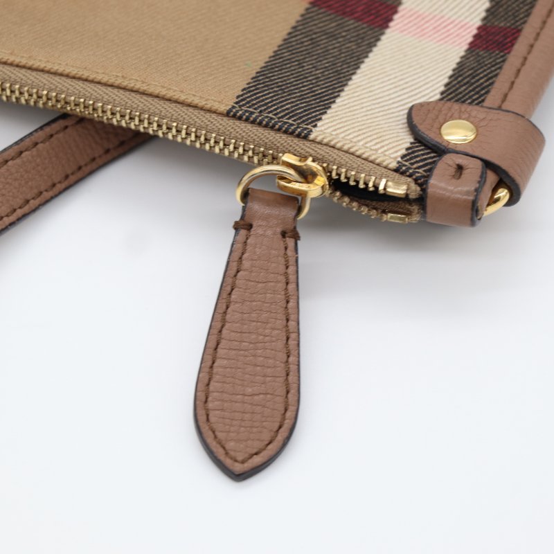 Burberry 巴寶莉 Honeybrook 奶茶色 牛皮 托特包 肩背包-14