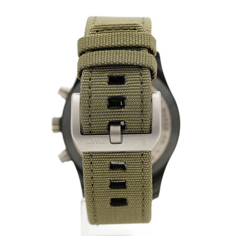 IWC 沙夫豪森飛行員手錶 IW388002 灰色錶盤男士腕錶-7