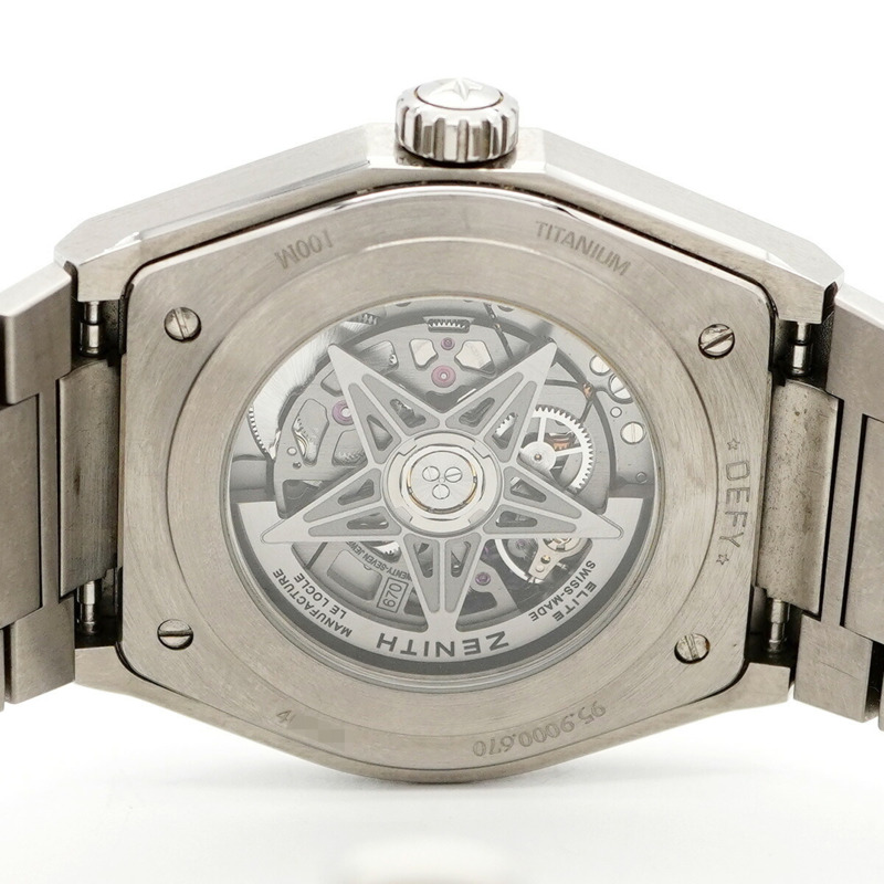 真力時 Defy 95.9000.670 51.M9000 海軍藍錶盤男士腕錶-5