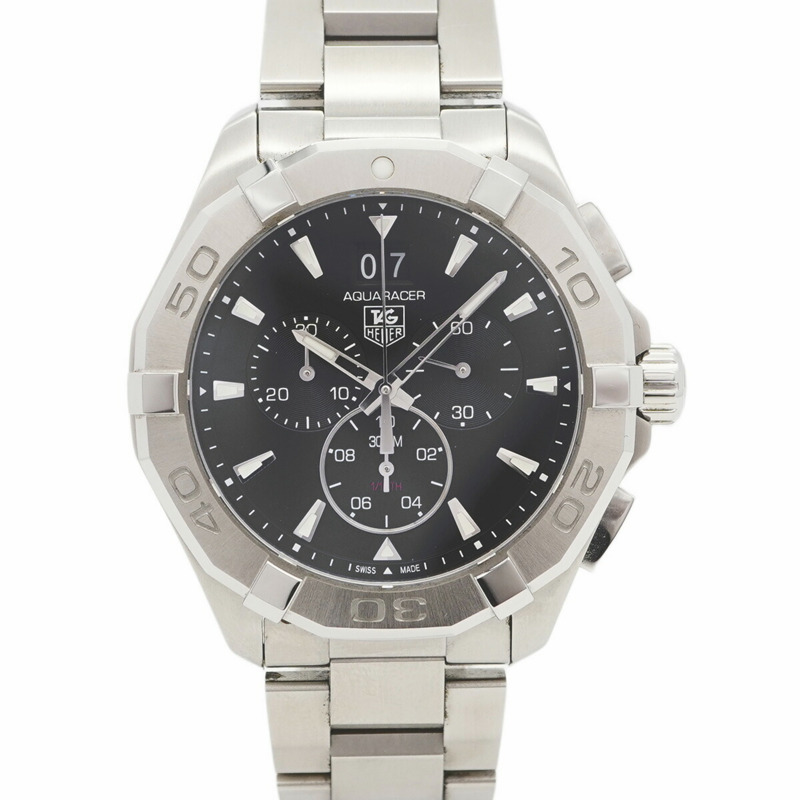 TAG Heuer Aquaracer CAY1110-0 黑色錶盤男士手錶-0