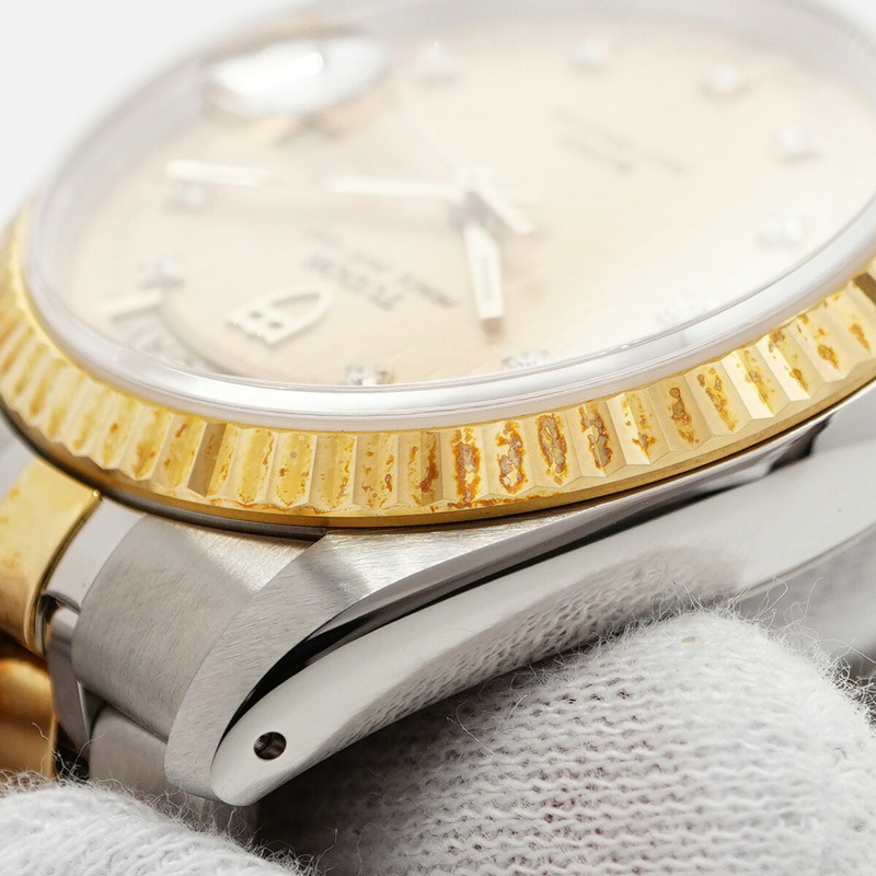 帝舵王子日曆型76213金錶盤男士腕錶-7