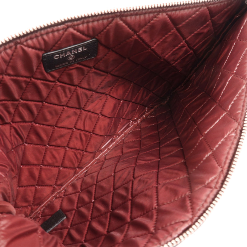 CHANEL 牛皮皮革Clutch金扣手拿包-4