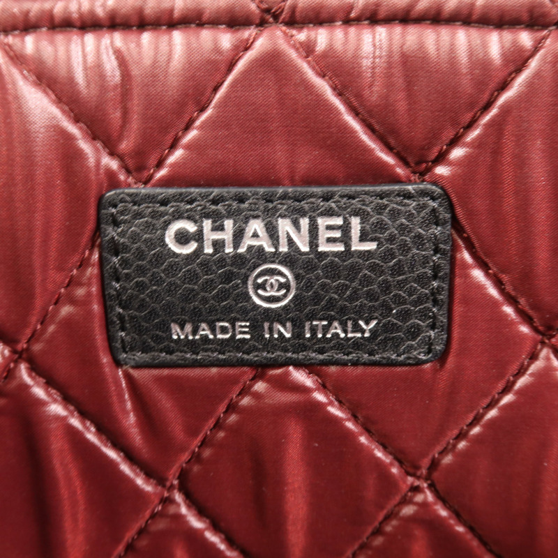 CHANEL 牛皮皮革Clutch金扣手拿包-5