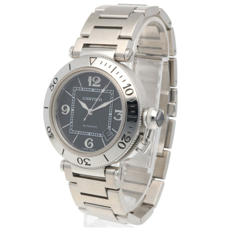 卡地亞 Pasha Seatimer 男士腕錶,精鋼 2790 自動上鍊,已翻新拋光-2