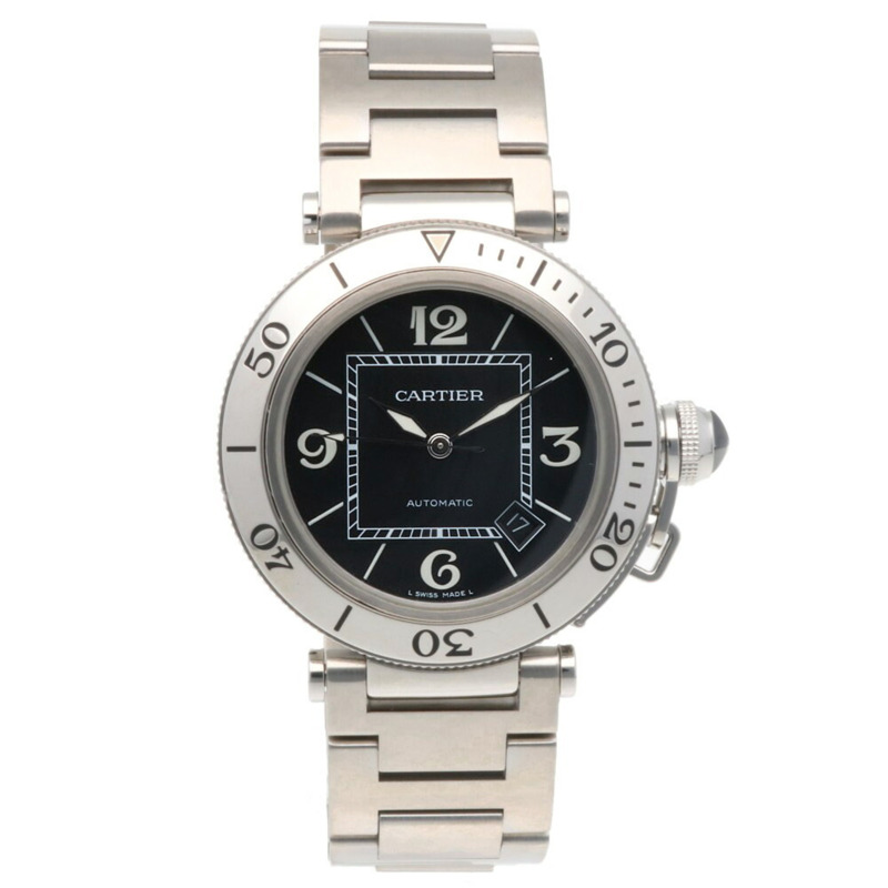 卡地亞 Pasha Seatimer 男士腕錶,精鋼 2790 自動上鍊,已翻新拋光-7