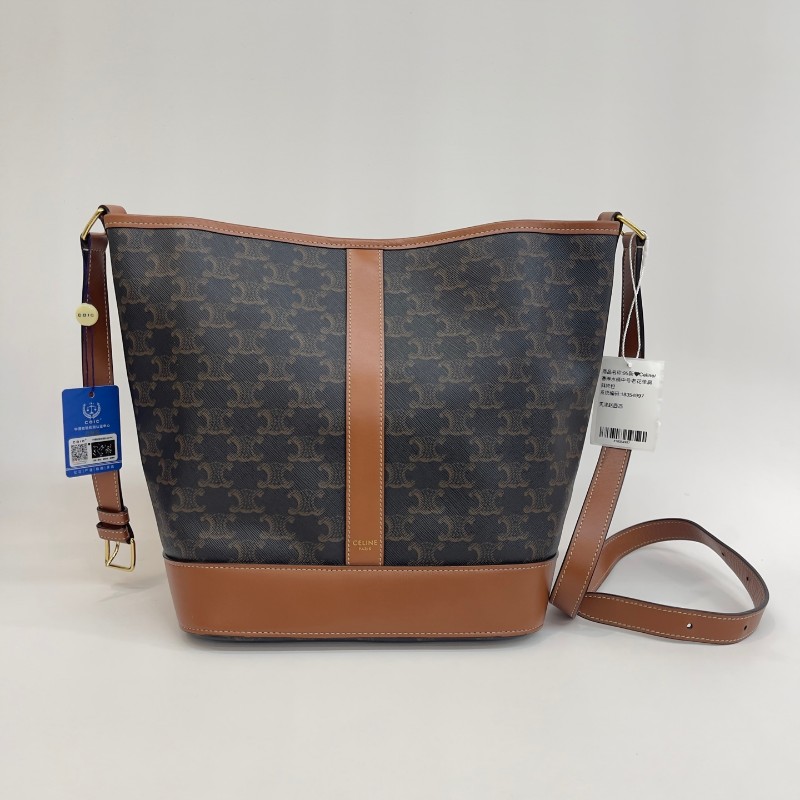 Celine 凱旋門老花水桶包 中號-0