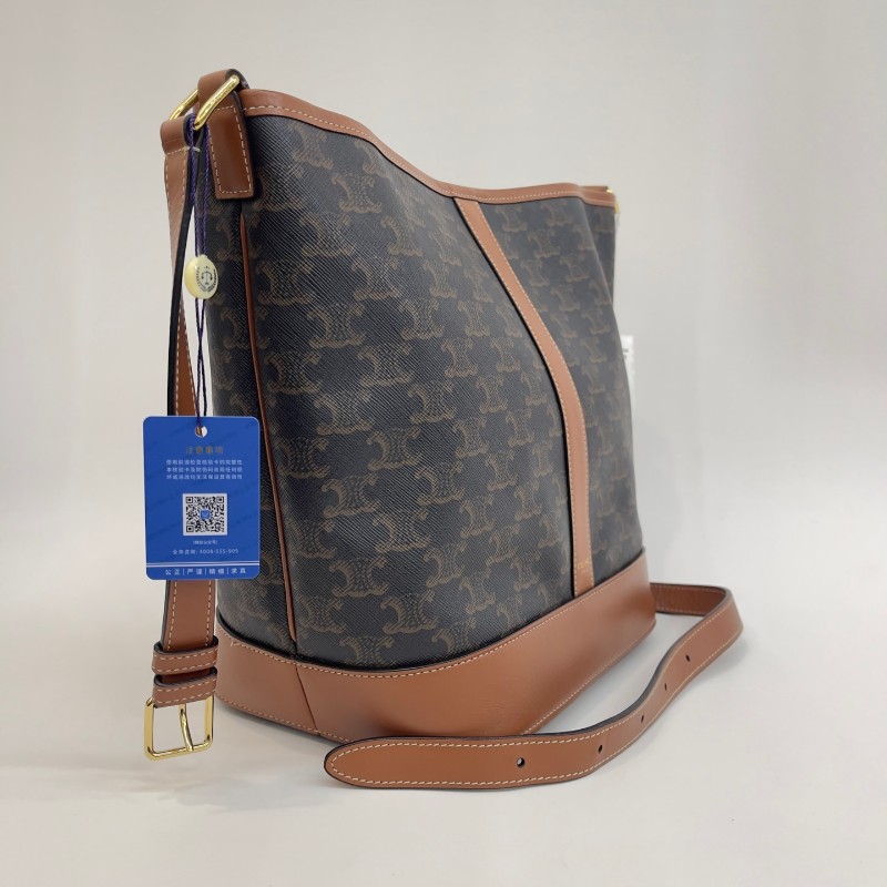 Celine 凱旋門老花水桶包 中號-2