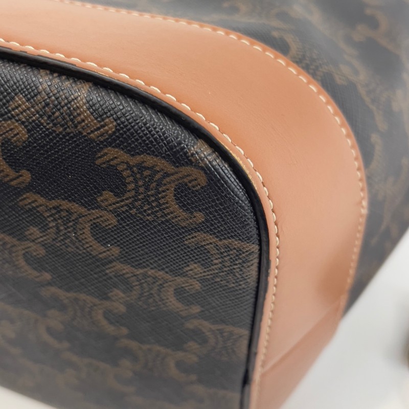 Celine 凱旋門老花水桶包 中號-12